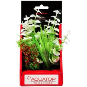 Aquatop Vibrant Wild Aquarium Plant White - 6" tall