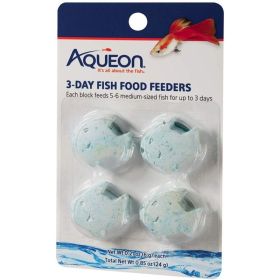 Aqueon 3-Day Fish Food Feeders - 4 Pack