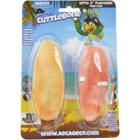 AE Cage Company Captain Cuttlebone Flavored Cuttlebone 5in. Long - 2 count