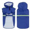 Pet raincoat for large and small dog; PU waterproof big dog raincoat; outdoor reflective dog raincoat